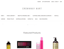 Tablet Screenshot of crownwaymart.com
